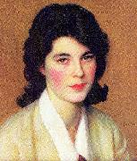 Paxton, William McGregor Portrait of Enid Hallin oil on canvas